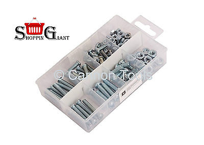 110Pc Nut & Bolt Handy Assortment Hardware Kit Workshop Garage Tools Set CT0454
