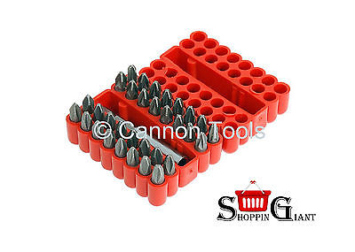 33Pc 25mm Power Bit Set Pozi No.2 Philips No.2 Crv With Organizer Quality CT0404