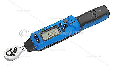 10 Sets 1/4" Drive 6-30nm Preset Adjustable Digital Torque Wrench Spanner CT4040