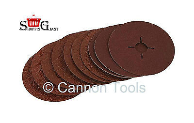 10Pc 115x22.2mm Sanding DiscsCross Slot Fitting Aluminium Oxide Polishers CT3084