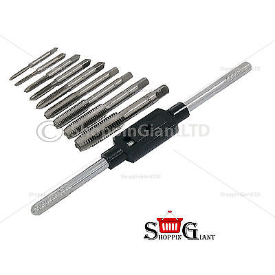 10 Pc Tap Plug Set Wrench Kit Individual Taper Professional Quality Tool CT1467