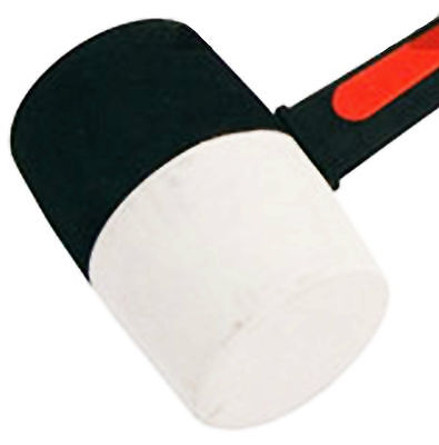 Neilsen 32OZ 32 OZ 65% Fiberglass Handle White/Black Rubber Mallet Hammer CT3554