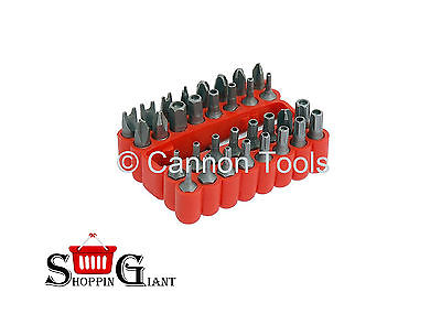 33pc Security Bit Set Chrome Vanadium Hex Key Star Tri Wing Spanner Tool CT0401