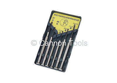 6Pc Precision Screwdriver Set DIY 1.4 2.0 2.4 3.0mm Flat 1.0 Philips Kit CT0370