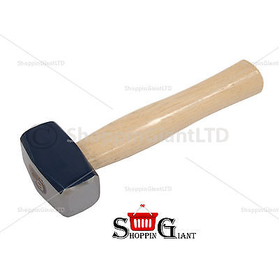 Club Hammer 1kg 2lbs Wooden Handle Hickory Handle Polished Face Hammers CT0596