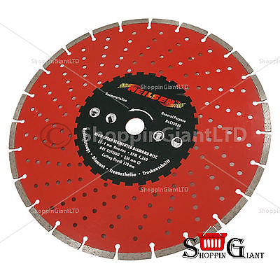 14 inch 350 mm 25.4 mm Center Diamond Cutting Disc With Holes Silent Cut CT0930