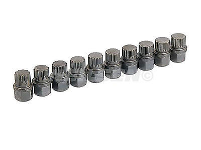 10pc Vw Wheel Lock Screw Socket Set Garage Equipment Quality Sockets Kit CT3986