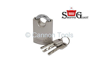 40mm Padlock Closed Shackle 3 Keys Satin Polished Stainless Steel Quality CT2362