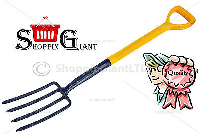 Rust Proof Epoxy Coated Carbon Steel Gardening Border Soil Digging Fork CT0165