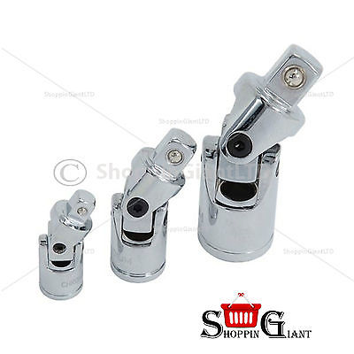 8Pc 3/8" Drive Universal Joint Socket Set Chrome Vanadium Garage Tool Kit CT3537