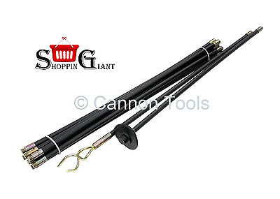 12Pc Drain Rod Set Domestic Cleaning Rubber Worm Screw Plunger Tool DIY CT0963