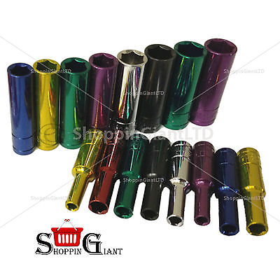 40Pc 1/4" Drive Socket Set Ratchet Wrench Screwdriver Colored Garage Tool CT0911