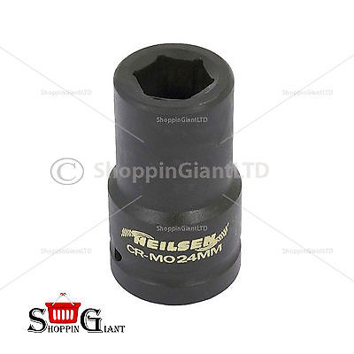 1" Drive 24mm Deep ILength Universal Impact Socket Individual High Torque CT2324
