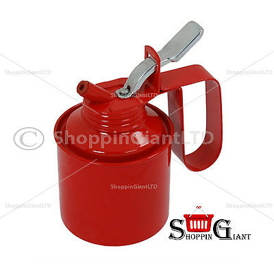 284 ml Oil Can 1/2 inch Pint With Flexible Spout Metal Body Quick Feed CT0338