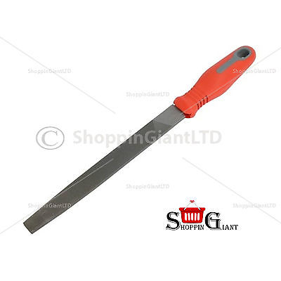 200mm 8" Hand File Flat Rubber Grip Ergonomic Design Engineers Tool Kit CT1361