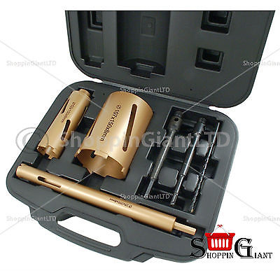 3 Pieces Diamond Core Drill Set Hex Sds Plus Adaptor Adaptors Pilot Drill CT0832