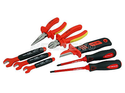 9Pc VDE 1000V Insulated Screwdrivers Plier Cable Cutters Set Elecricians CT3947