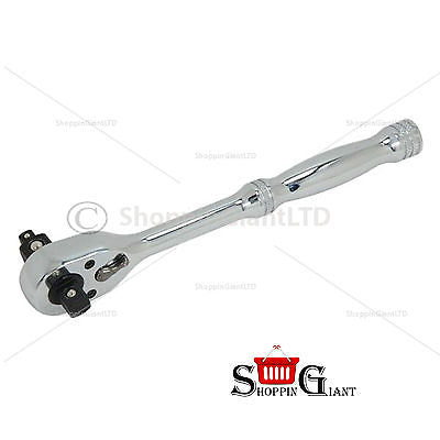 Ratchet Handle Universal Fits 1/4 3/8 1/2 Drive Sockets Wrench Tool Kit CT1504