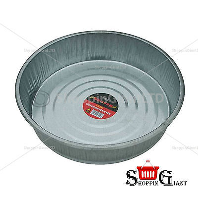 16 Litre 3.5 Gallons Galvanised Oil And Water Drain Pan Fluide Drainer CT3012