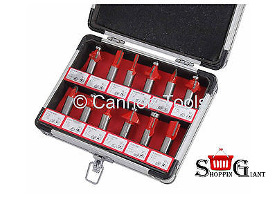 12Pc Router Bit Set 1/2" Shank Straight Core Flush Trim Bits Routers Kit CT0505