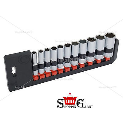 11Pc 3/8" Drive Socket Set SAE Deep Chrome Vanadium Professional Tool DIY CT1604