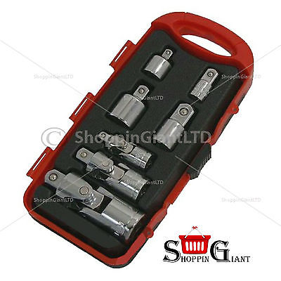 7Pc Impact Socket Adaptor & Universal Joint Set Professional Quality Tool CT3243