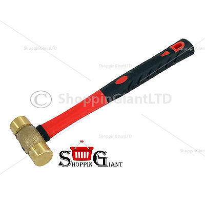 1lb 16oz Copper Hammer Fibre Handle Non Sparking Head Fibreglass Mallet CT2219