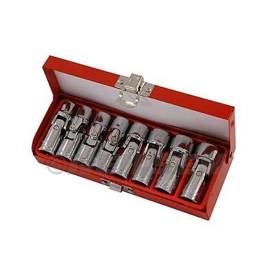 8Pc 3/8" Drive Universal Joint Socket Set Chrome Vanadium Garage Tool Kit CT3537