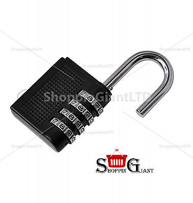 4 Digit Tri-Circle Combination Padlock Padlocks Lock For Gym Lockers New CT3871