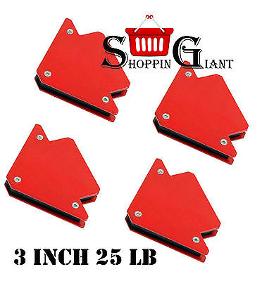 4 x Magnetic Soldering Welding Welder Arrow Hold Holder 3" 3 Angle 25 Lb CT0635