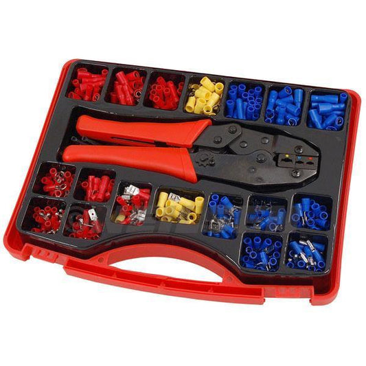 552pc Crimping Tool & Terminal Set Insulated Jaws Heavy Duty Network Pro CT4362