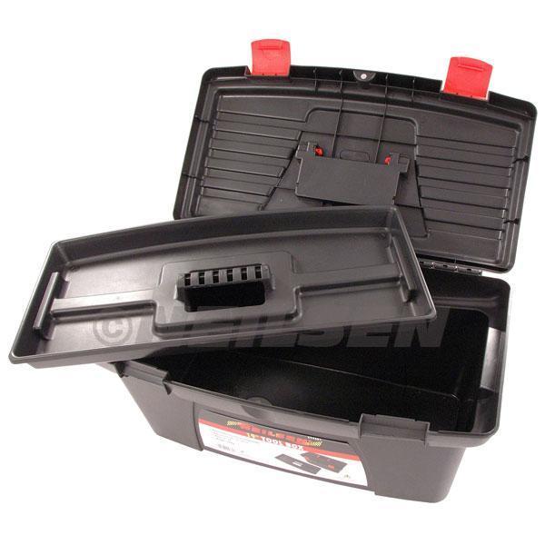 19" Inch Tool Box Storage Heavy Duty High Capactiy Reinforced Plastic Pro CT4381