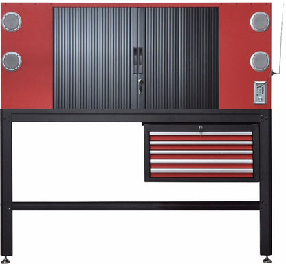 5 Drawers Tool Table with Radio 61 Inch Workbench  SD Port Bluetooth USB CT4452 Neilsen