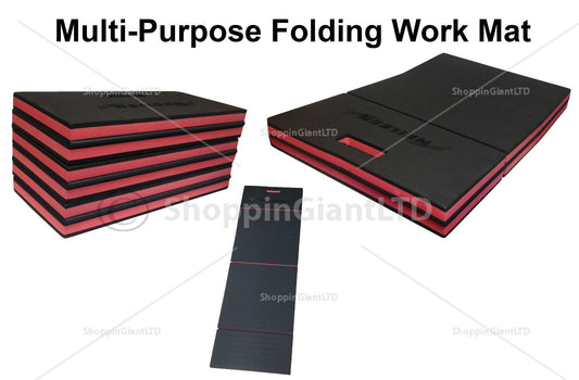 3 in 1 Folding Garage Mechanics Eva Foam Work Mat Water & Oil Resistant CT3989