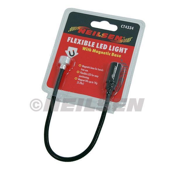 Flexible LED Light With Magnetic Base DIY Tool Garage Pick-Up Quality CT4334