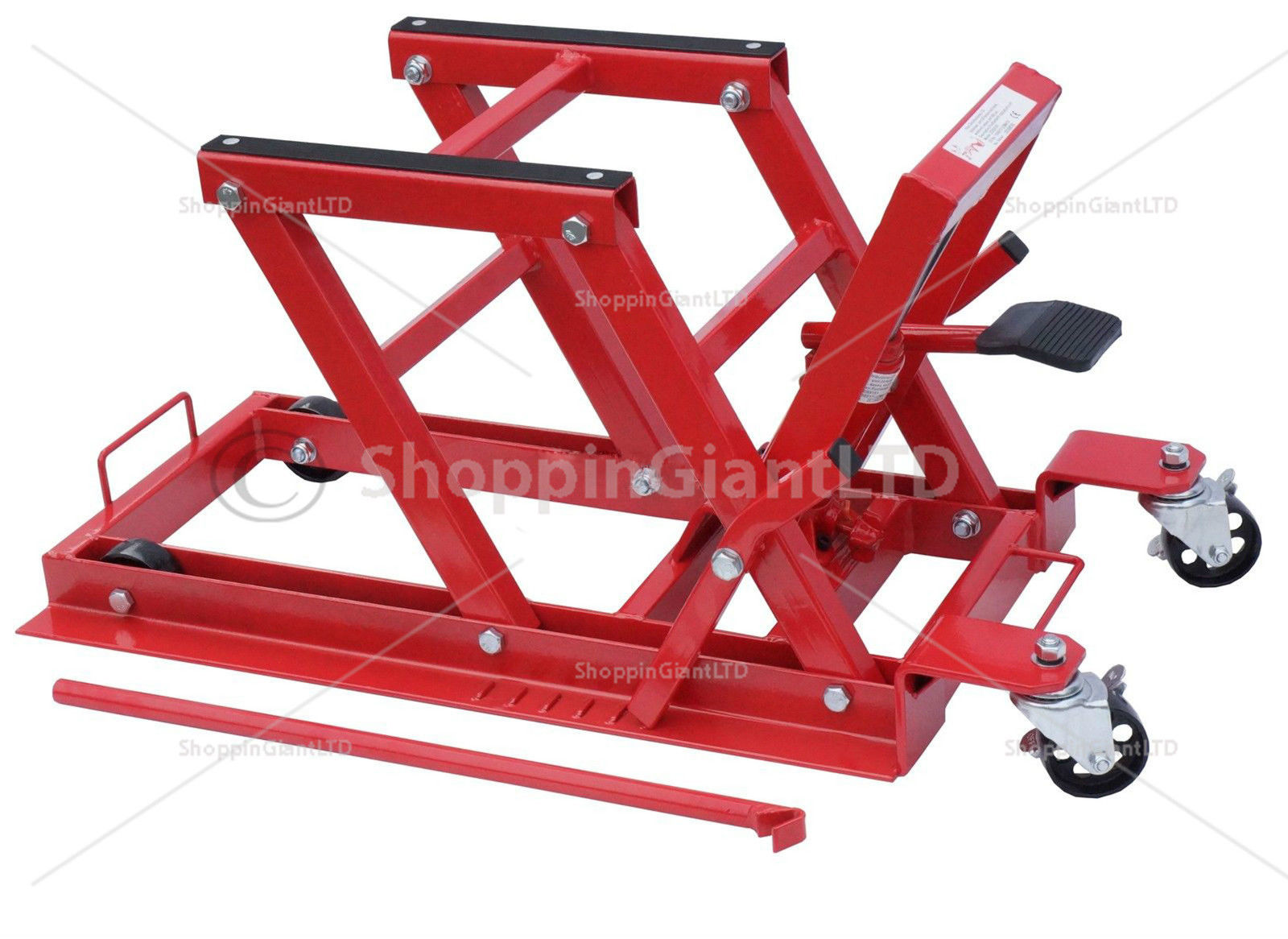 1500lb/680Kg Hydraulic Motorcycle Motor Bike Quad ATV Jack Lift Stand CT1561 NA