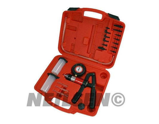 Hand Held Vacuum Pump Test Brake Bleeding Car Garage Tool Kit Bleeder Set CT3258